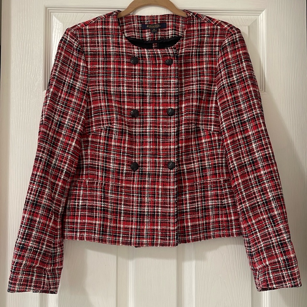 Brooks Brother Tweed Blazer-woven in Italy size 10